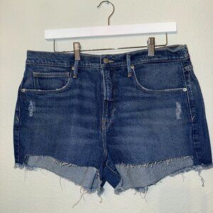 Good American Blue Jean Shorts Womens Size 30 - like new!